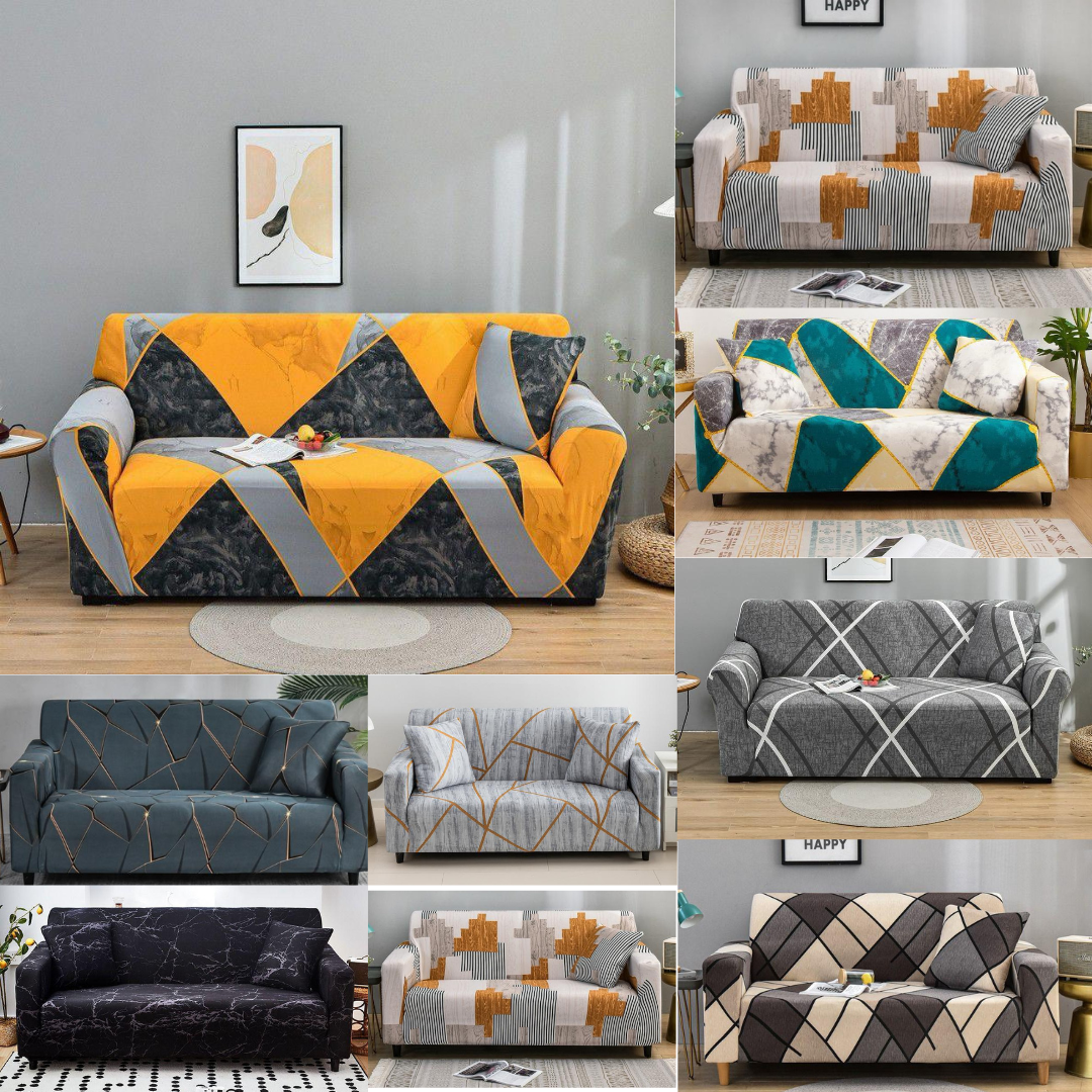 Printed polycotton Sofa Covers( 3-Seater